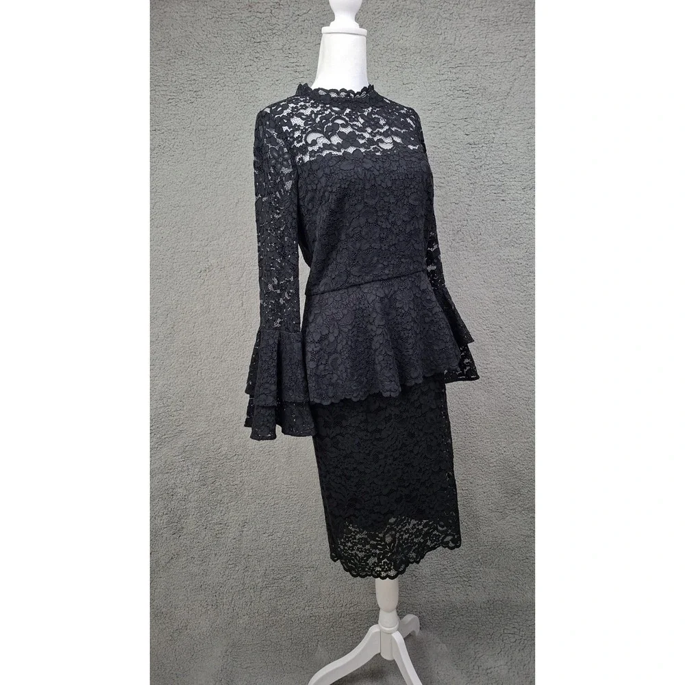 Teri Jon Rickie Freeman Size 6 Top Sz 4 Skirt 2 Piece Lace Whimsigoth Set